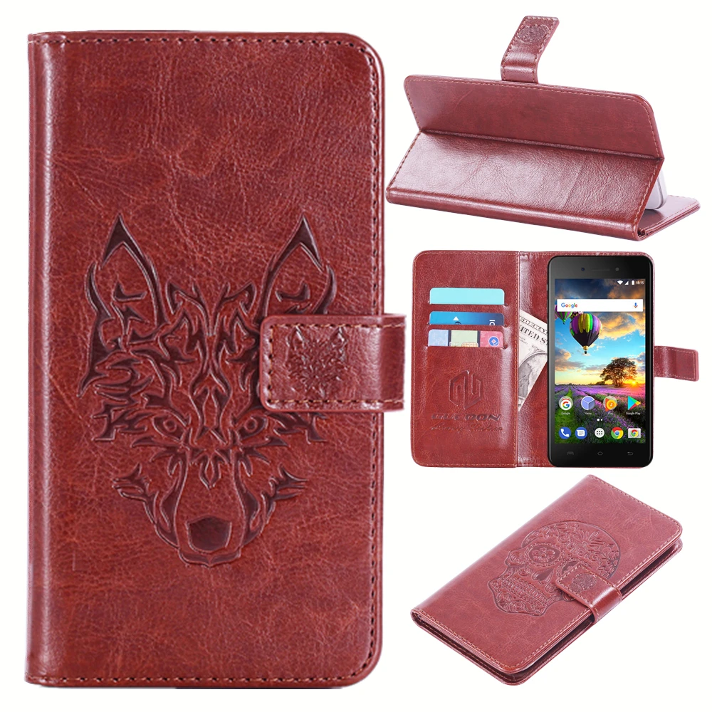 

GUCOON Embossed Skull Wolf Case for BQ BQ-5206L Balance Vintage Protective Phone Shell Fashion Cool Cover Bag