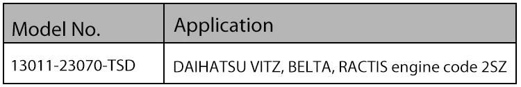 13011-87107 автомобильное поршневое кольцо для DAIHATSU Feroza Charade Код двигателя HD - Цвет: 13011-23070-TSD