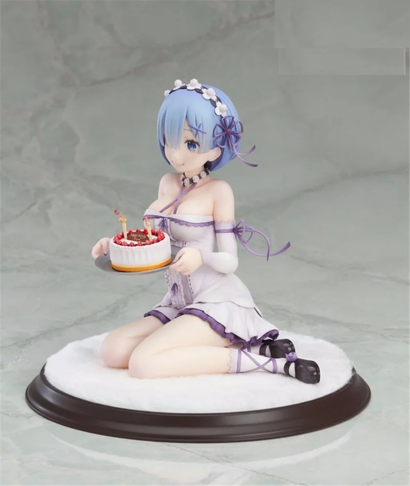 Аниме: жизнь в другом мире от нулевых фигур Rem birthday cake ver. ПВХ Фигурки