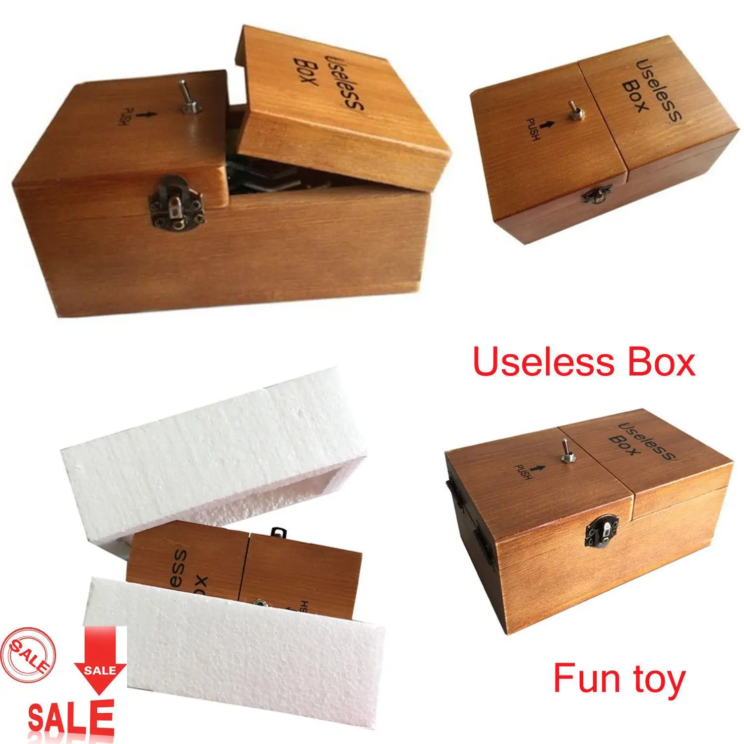 

Gifts Jokes Funny Toys Useless Box Leave Me Alone Box Broad game Tricky toys Most Useless Machine Don't Touch Me Toy kids Gift