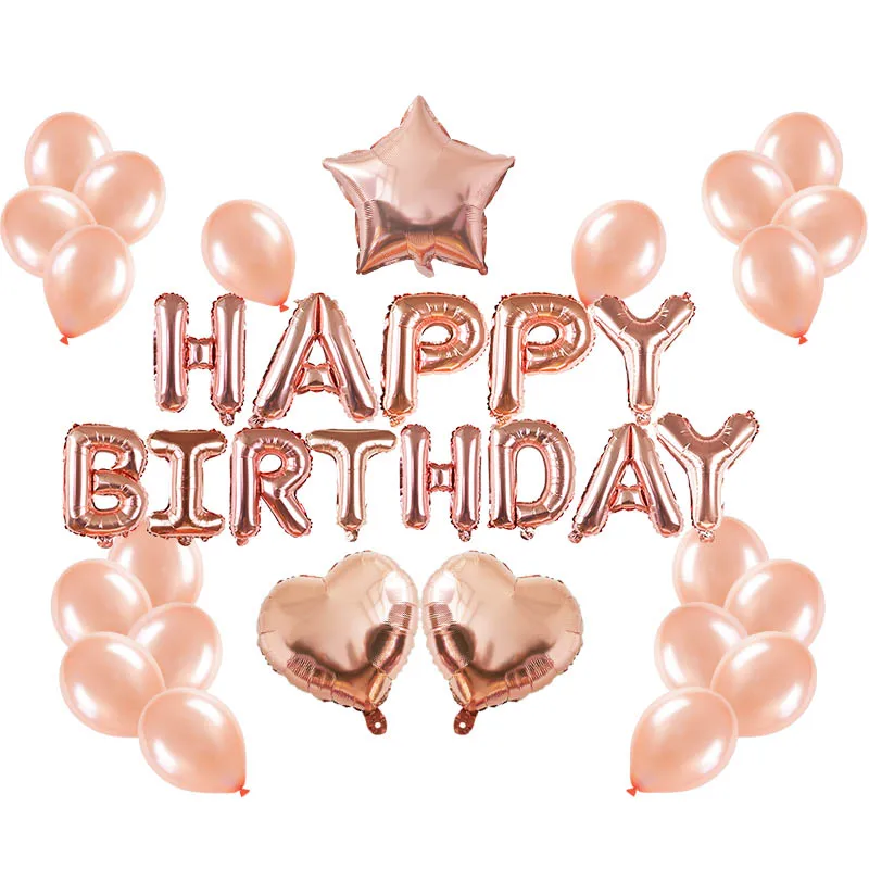 Набор Женский украшение для свадьбы дня рождения с надписью Happy Birthday|Воздушные