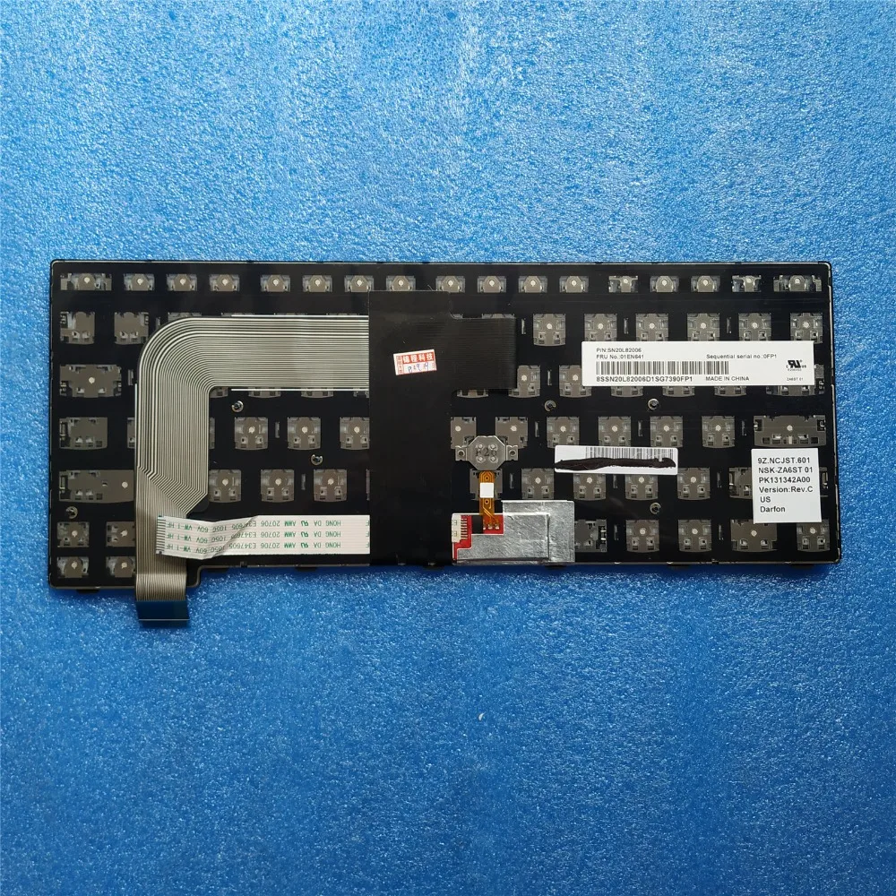Новый оригинал для Thinkpad T460S T470S 13 Gen 2 (тип 20J1 20J2) английская Клавиатура США 01EN641