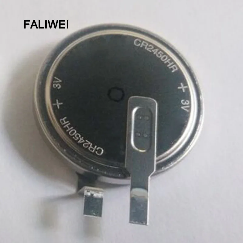 

1PCS/LOT CR2450HR 2450HR FX3U-32BL 3V with pins High temperature button battery/fast shipping