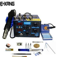 Saike 952D 2 в 1 фена паяльная станция с паяльной станцией паяльник 220 В в В/110 В много подарков