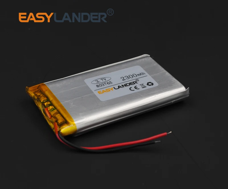 3 7 в 2300 мА · ч 803765 литий-полимерный литий-ионный аккумулятор для bluetooth-гарнитуры GPS
