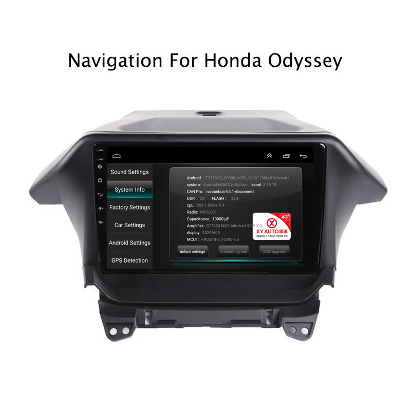 Sale NAVITOPIA 10.1inch 4G LTE WIFI Head Unit for Honda Odyssey 2009-2014 Android 6.0 2G+32G Car DVD Multimedia GPS Navigation 5