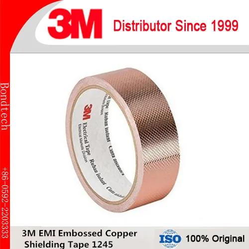 

Free Shipping 3M 1245 EMI Copper Foil Tape ,10mmX16.5M ,2rolls per pack