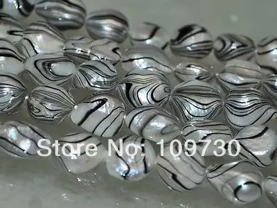 

Jewelry 0055 Zebra color 5strs AA+12-13*15mm very luster baroque freshwater pearl