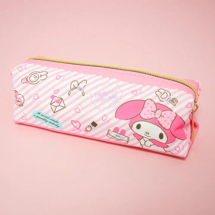 Мультфильм Sanrio, Hello Kitty с рисунками из мультфильма «My Melody Cinnamoroll маленький Две звезды тряпичный кошелек чехол для девочек сумки-косметички в пенал