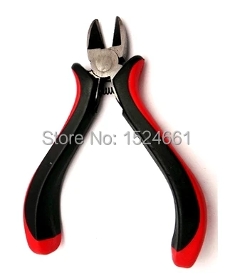 

Stainless Steel Diagonal Cutting Pliers Jewelry Making Hand Tools Black & Red 12cm(4 6/8"),1 Piece 00715