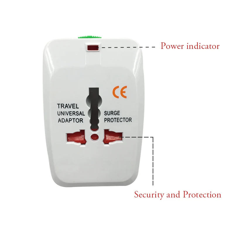 Универсальный адаптер для путешествий с 2 usb-разъемами все-в-одном, для путешествий по всему миру, преобразователь переменного тока, штепсельная розетка для ЕС
