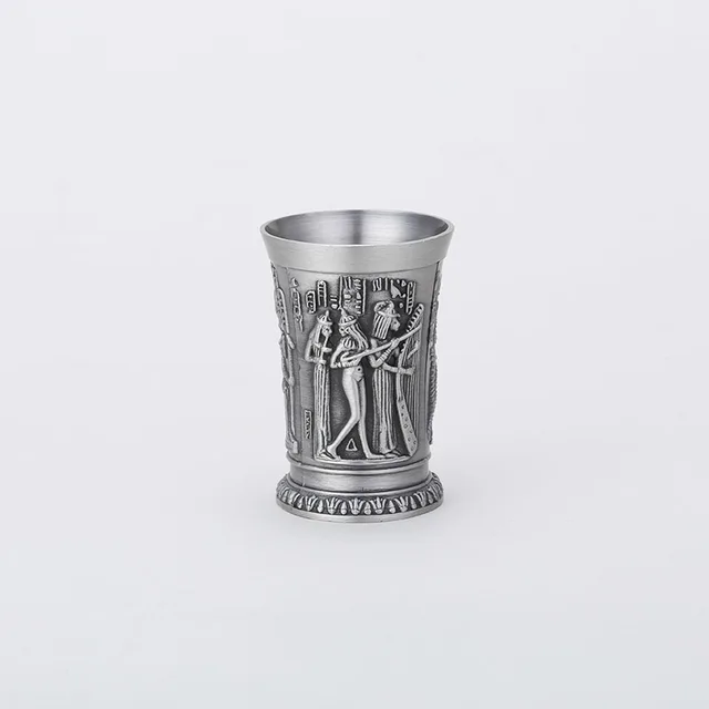 Ancient Egypt Metal Shot Glass 3 Pcs/Lot Bar Home Cocktail Liquor