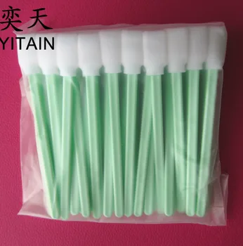 

200 pcs Soft, foam tipped cleaning swabs to clean the ink from capping stations, wipers, print heads, etc. Lint-free.