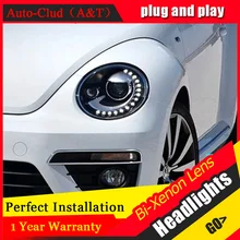 Auto Clud For VW Beetle headlights 2013 15 for VW Beetle LED DRL light bar xenon
