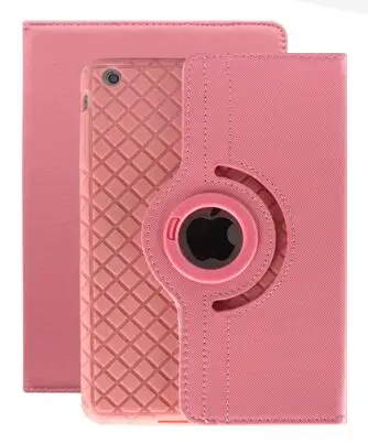 360 Вращающийся силиконовый кожаный смарт-чехол для iPad Air 1 Air 2 5 6 iPad 9,7 A1822 A1823 A1893 Coque Funda - Цвет: Розовый