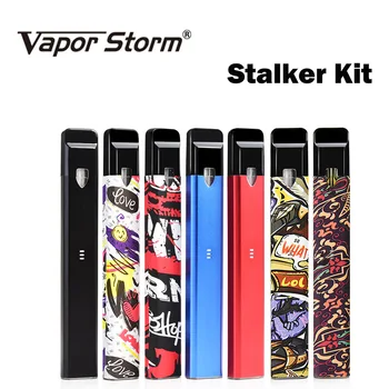 

Original Vapor Storm Stalker Kit 400mah Battery 1.8ml Cartridge Refillable Starter Kit Vaper Electronic Cigarette Vape Pen