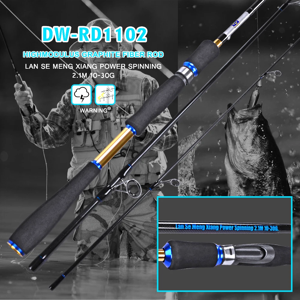 

1pc Top quality Fishing Rods Carbon Hard Lure Rod 3 section 2.1m Fishing Tackle Strong Telescopic Fishing Rods