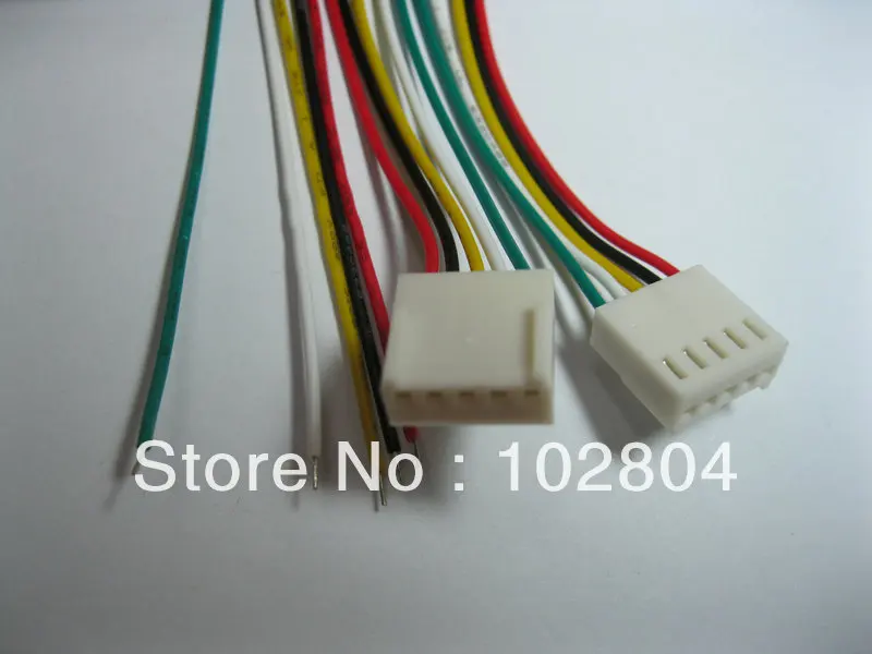 

20 Pcs Per Lot 2510 Pitch 2.54mm 5 Pin Female Connector with 26AWG 300mm Leads Cable 2510-5P HOT Sale HIGH Quality
