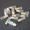 50pcs 0.5mL Mini Small Tiny Clear Cork Stopper Glass Bottles Vials Wholesale  shipping 3