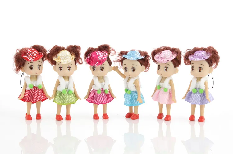 4pcs NEW Kids Toys Soft Interactive Baby Dolls Toy Mini Doll For girls and boys free