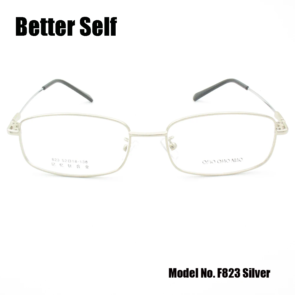Full Rim Eyewear Memory Titanium Temple Eye Glasses Can Do Myopia Spectacles Metal Optical Frames Better Self F823 | Аксессуары для