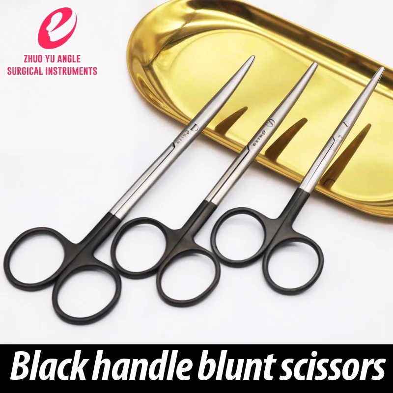 

Gold handle scissors blunt head scissors double eyelid ophthalmic microscissors tear stitches scissors tissue scissors