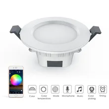 Интеллектуальный светильник Bluetooth RGBW Светодиодная лампа затемнения с приложением дистанционное управление белый и теплый свет Smart изменить свет