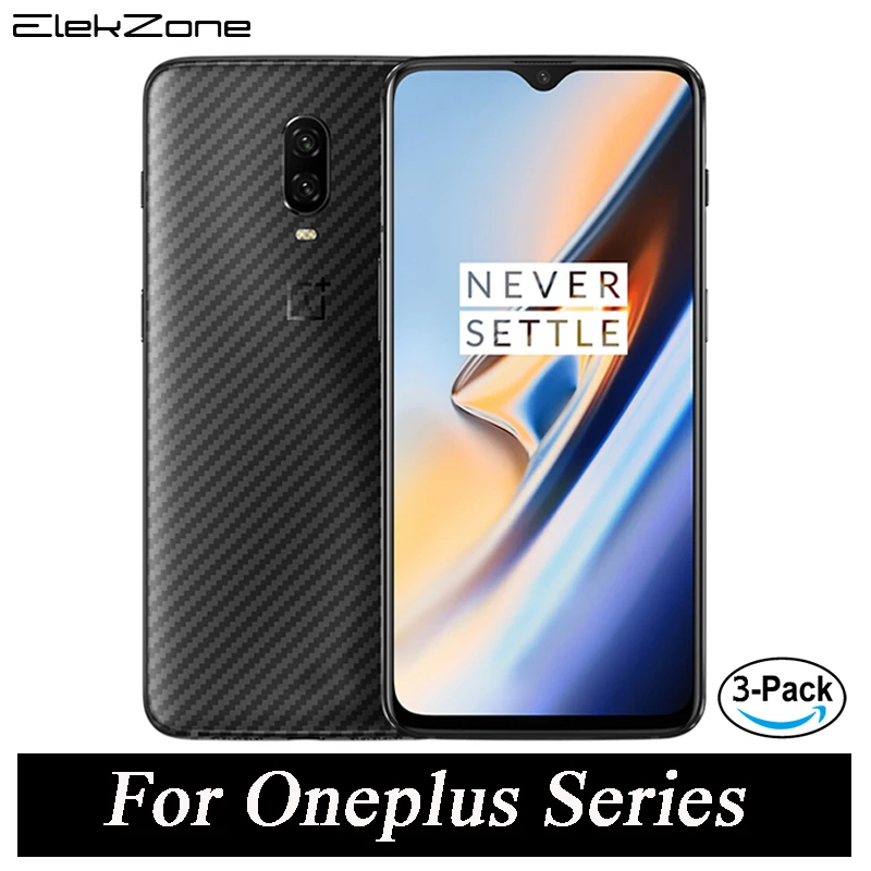 

3 Pack 3D Cover Carbon Fiber Back Film For Oneplus 6 5 6T 5T 3 Screen Protector For Oneplus 7 7pro Ultra Thin Carbon Fiber Film