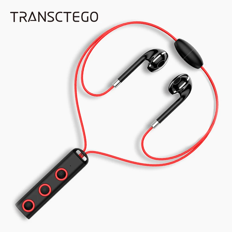 Спортивные Bluetooth наушники вкладыши с креплением на шею 4 1 стереонаушники защитой