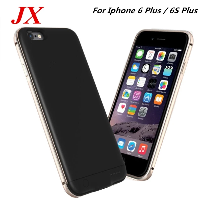 Для iPhone 6 Plus чехол для батареи ультратонкий металлический 3200 мАч банка S запасной