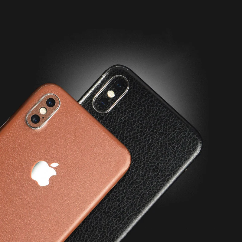 Зернистая кожа матовая задняя пленка для Apple iPhone XS Max X Phone декоративная Защитная