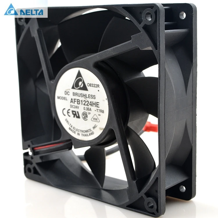 Original for delta AFB1224HE 24V 0.36A 12cm 12038 large air frequency converter cooling fan 148.34CFM 3500RPM | Компьютеры и офис