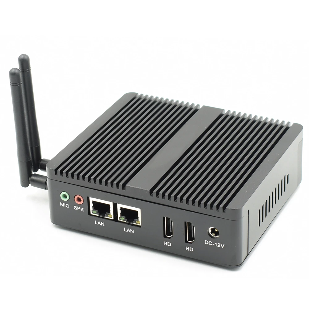 Topton промышленный мини ПК Windows 10 Pfsense AES NI Intel N3160/J3160 безвентиляторный компьютер без