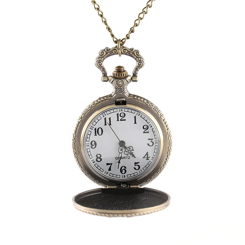 Vintage Charm United States Marine Corps Quartz Steampunk Pocket Watches For Women Men Necklace Pendant Clock 1