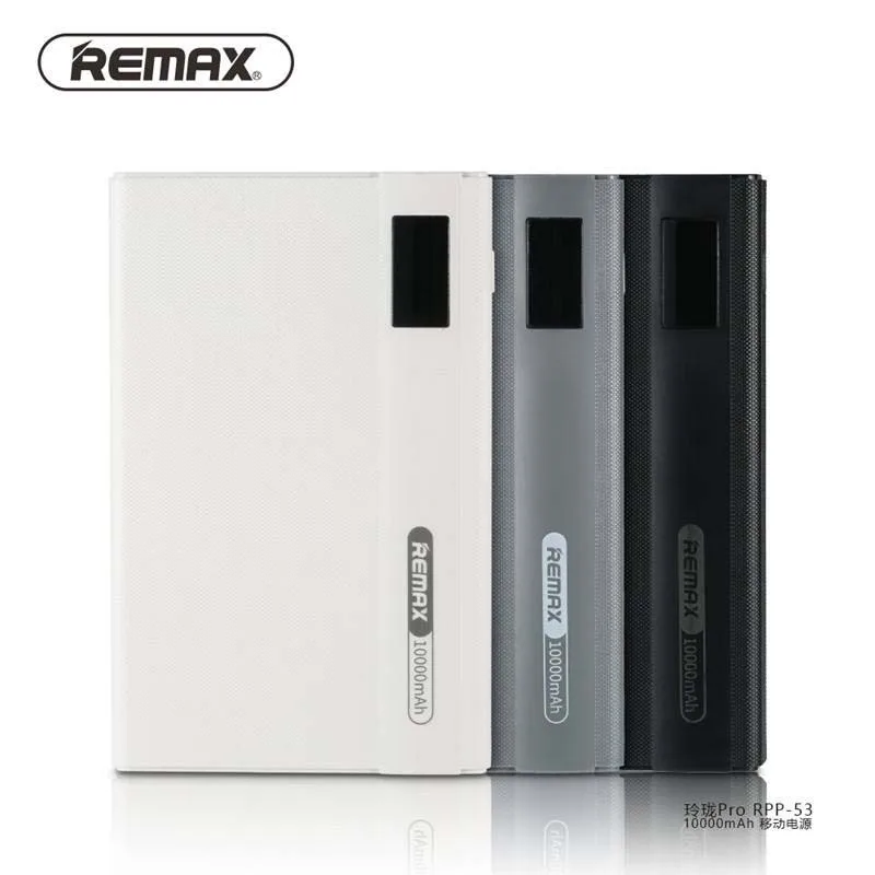 

Universal Remax RPP-53 10000 mAh Mobile Phones Emergency Power Bank Double USB External Battery Charger For OPPO