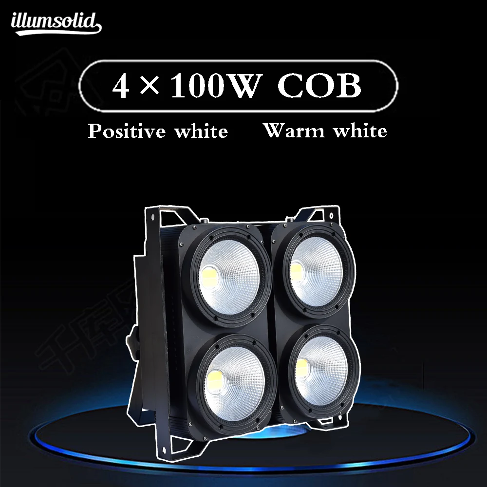 

4 eyes cob stage light warm 2in1 color Led Audience light DMX light Led Individual for Stage TV