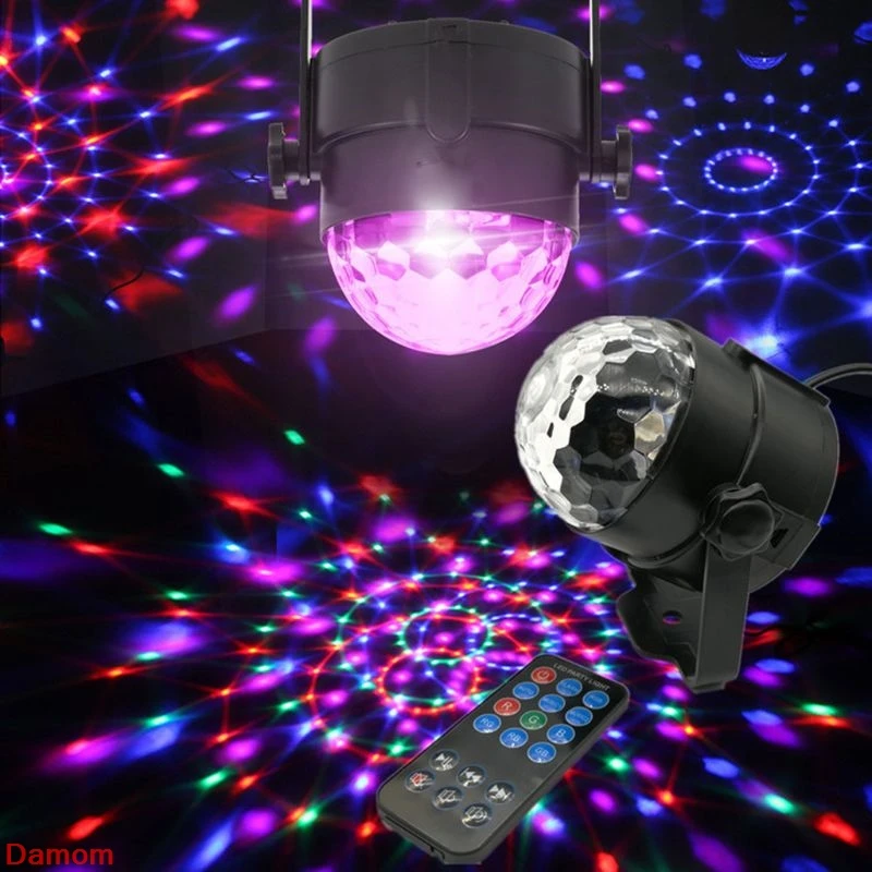 Sound Activated Laser Projector RGB Stage Light Lighting Effect Show