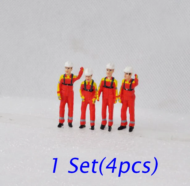 

Free Shipping 1 Set(4PCS) Worker Doll For RC Boat Model 40mm Engineering Ship Model Staff