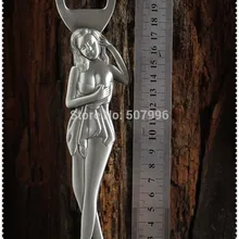 Винтаж Олово леди Форма открывалка для бутылок пива для пивной бар инструмент Пособия по кулинарии Инструменты вина Кепки Открывалки f-0782