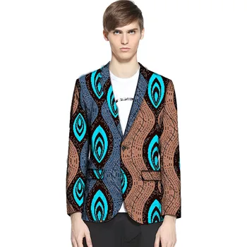 

Fashion Men African Style Print Men Suit Jackets African Festive Blazers Customized African Man's Blazers Africa Man's Clothing