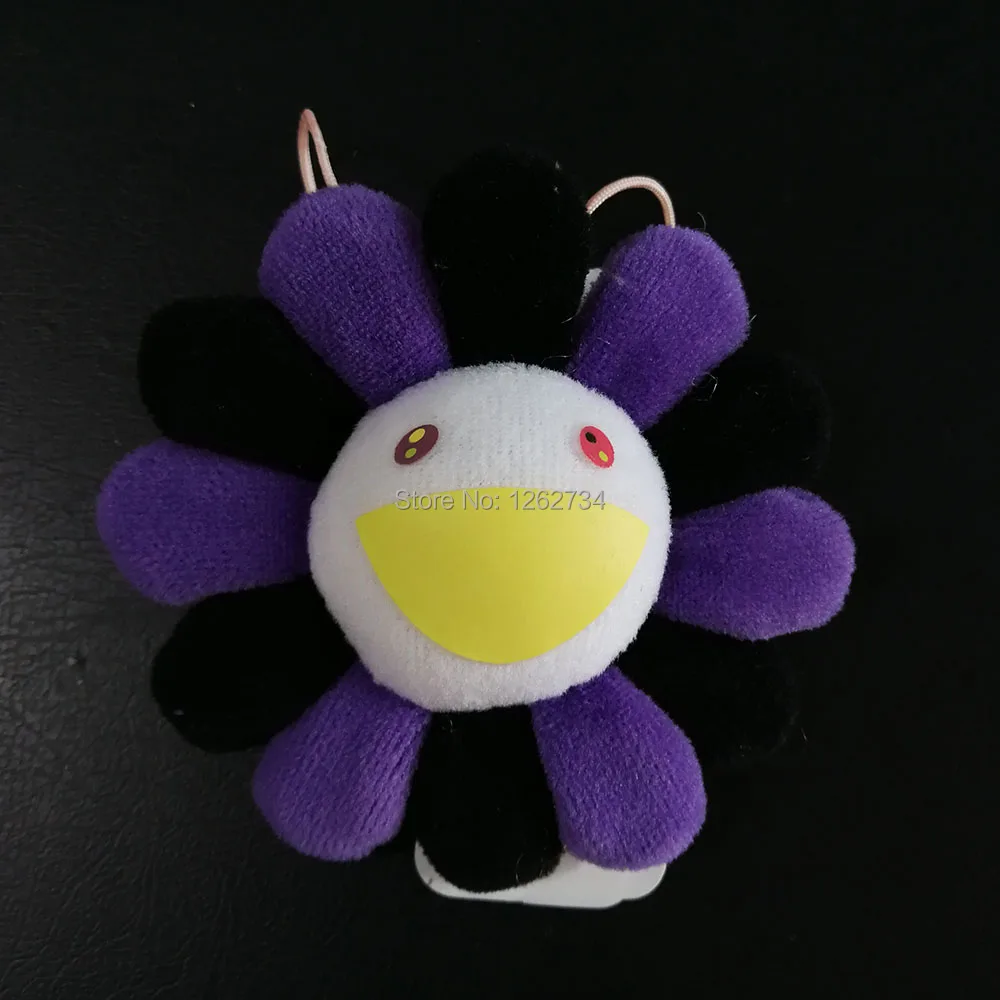 10/Lot Rainbow Sunflower 7-8CM Brooch Pendant Plush Doll Bag Figure Retail