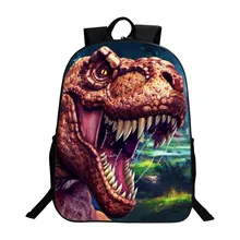 

New Arrivals Printing 3D Animal Cool Dinosaur Men School Backpacks for Children BookBag Fashion Kids Shool Bags for Girls Boys
