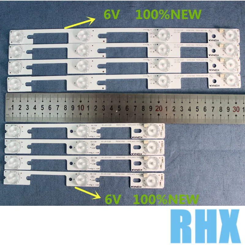 100% новый 32 дюйма подсветка полосы 48 шт = (24 шт. * 4LED + 24 шт. * 3LED) 1LED = 6 V KDL32MT626U 35019055 35019056