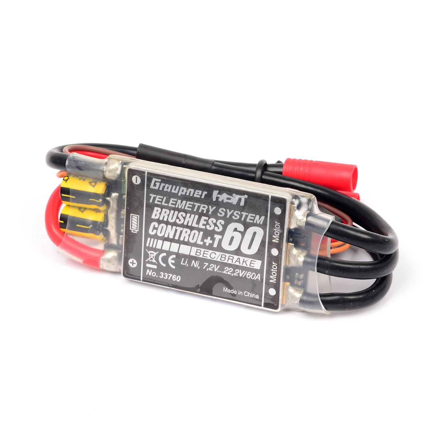 

Graupner ESC T60A with two-way transmission function electronic governor for RC helicopters or fixed-wing aircraft