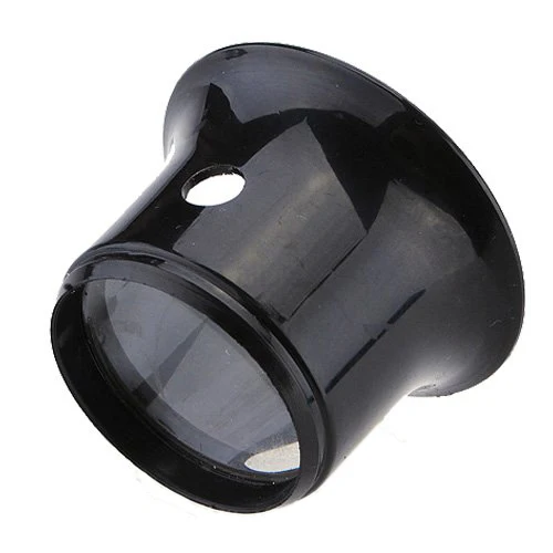 

Watchmaker Loupe 10 times Magnifying glass jeweler eyepiece lens Black