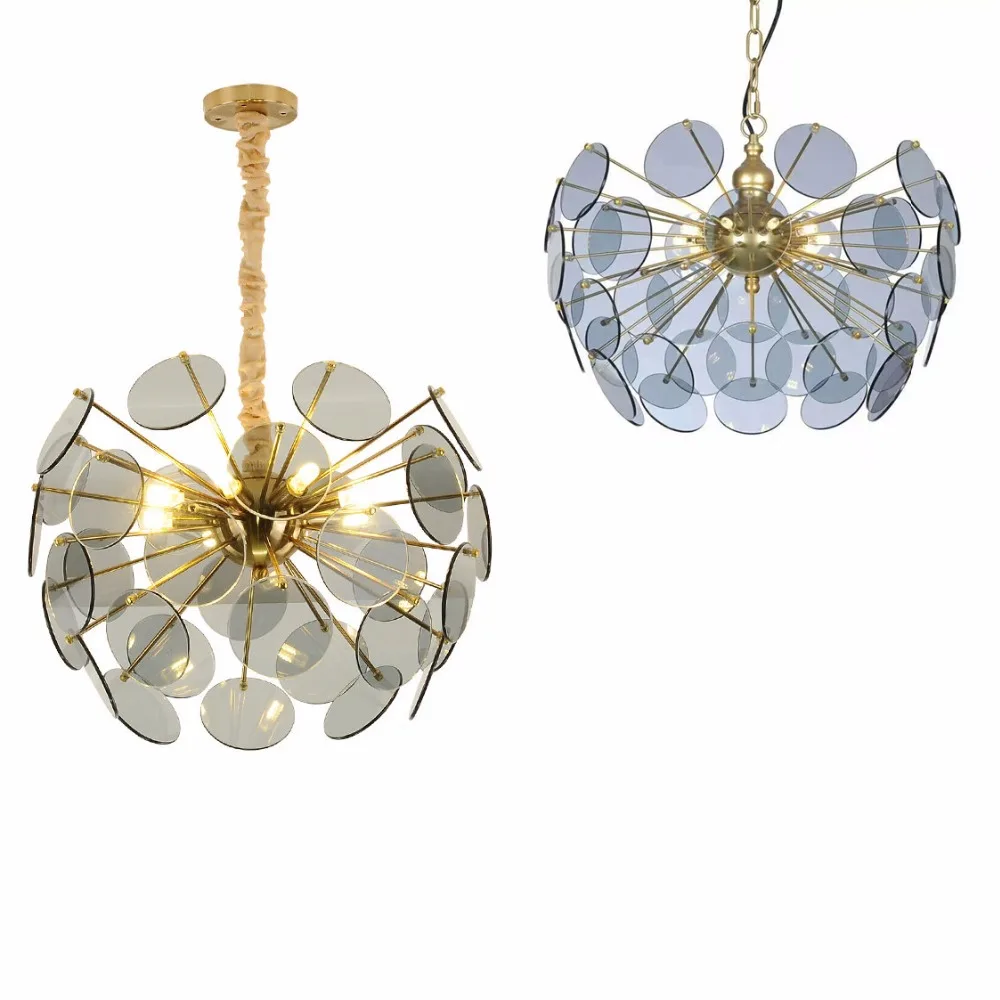 

Morden creative 9 head Pendant light E14 3W Toolery glass lampshape LED lamp droplight Living room shop Cafe Bar free EXPRESS