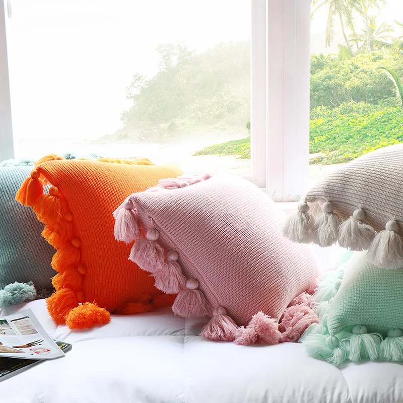 Новые декоративные подушки вязаные подушки декоративная подушка для дивана стул Детская комната Декор подушки автомобильные подушки