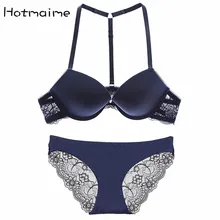 Передняя Кнопка пуш-ап сексуальный глянцевый женский кружевной бюстгальтер средней и маленькой чашки набор бюстгальтеров и трусиков