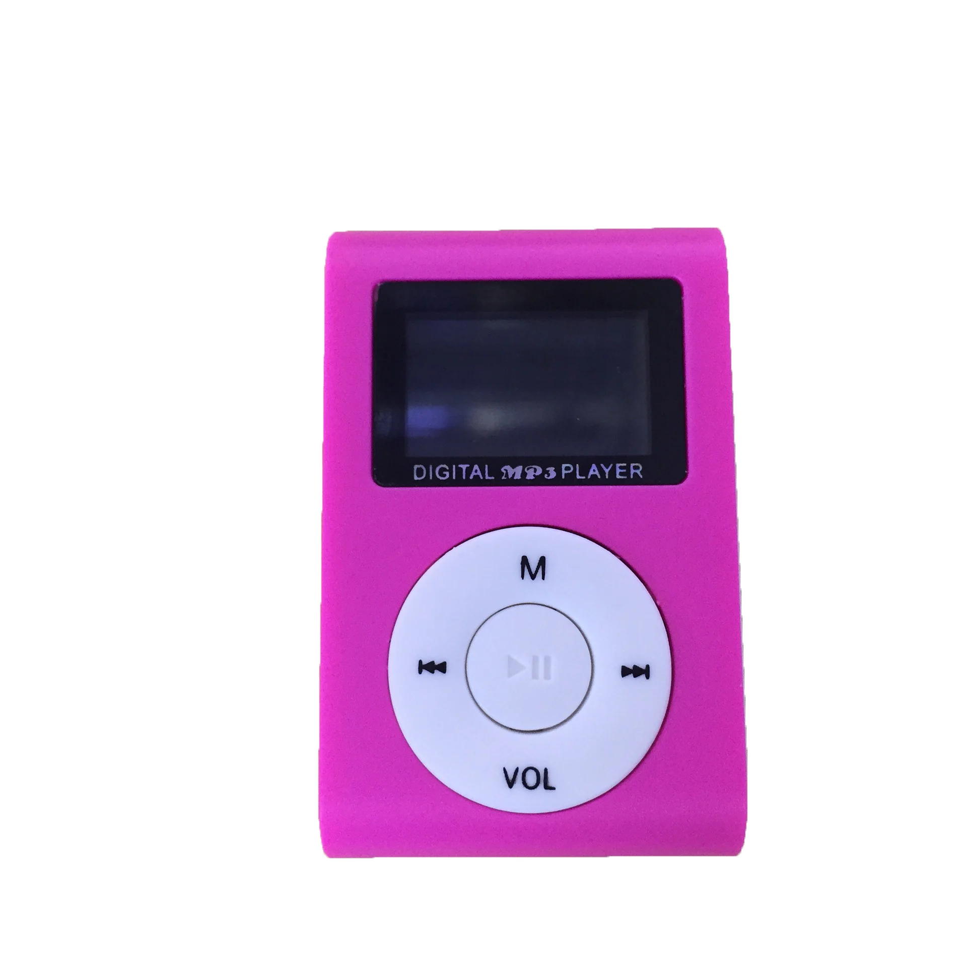 Красный MP3 плеер мини музыкальный медиа клип плеер Портативный ЖК-экран USB Поддержка Micro SD TF карта Walkman - Цвет: Красный