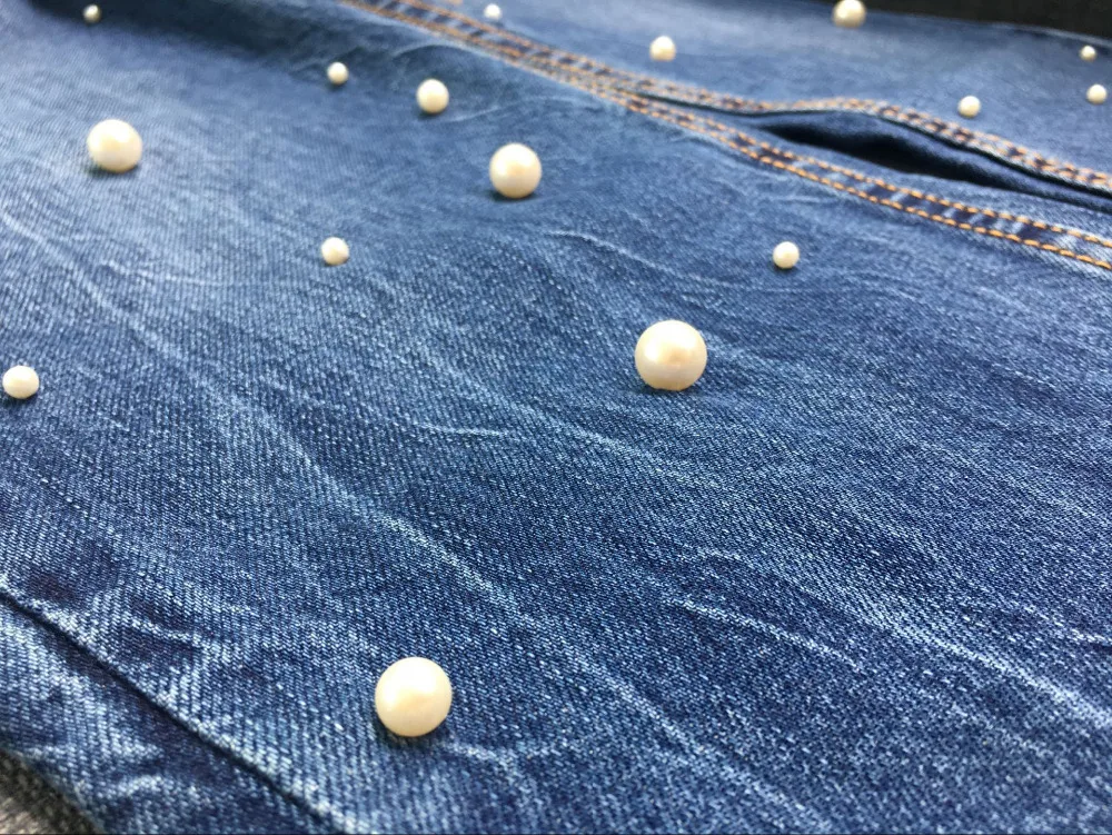 2017 Хлопок Винтаж Высокая талия джинсы девушку Бисероплетение pearl Свободные мама широкие брюки джинсы бойфренд джинсы для женщин большие